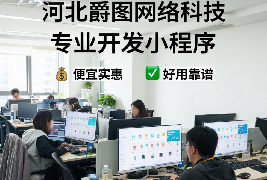 石家庄保定廊坊小程序开发怎么选？河北爵图